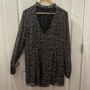 Long Sleeve Floral Romper